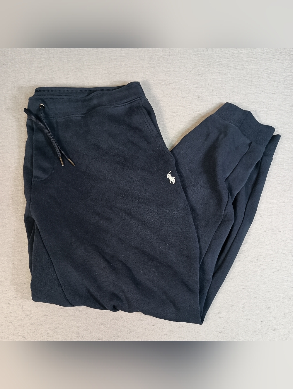 Polo Ralph Lauren Double Knit Blue Joggers Men's XL Embroidered Pony Activewear